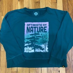 Life is Good supersoft fleece pullover sweatshirt